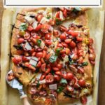 Bruschetta pizza finished photo pinterest.