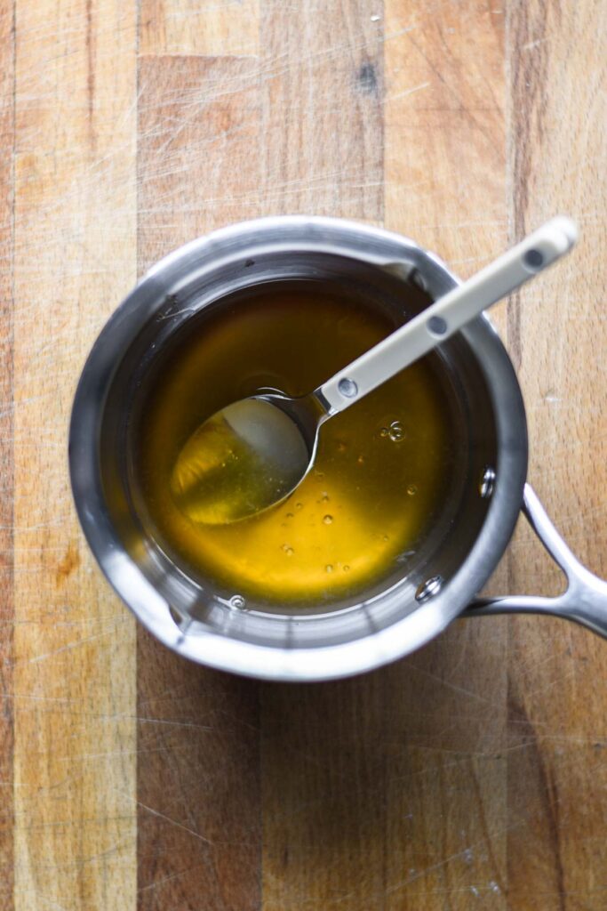 Lemon honey syrup.
