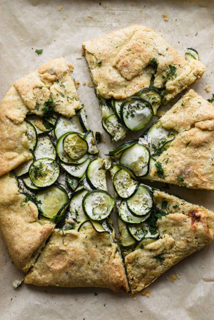 Sliced galette.